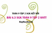 Bài 6.3 SGK Toán 9 tập 2 Kết nối tri thức